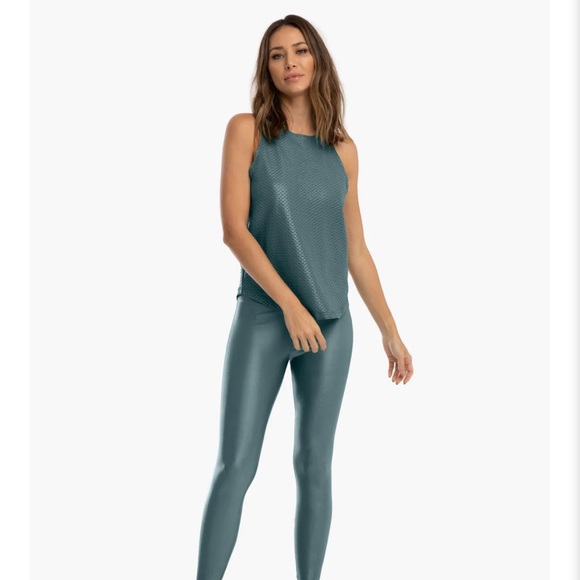 Koral Teal Lustrous Infinity Legging - Picture 3 of 9